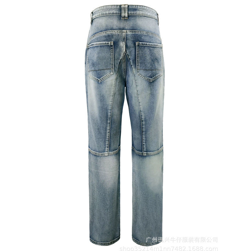 American Double Zipper Jeans