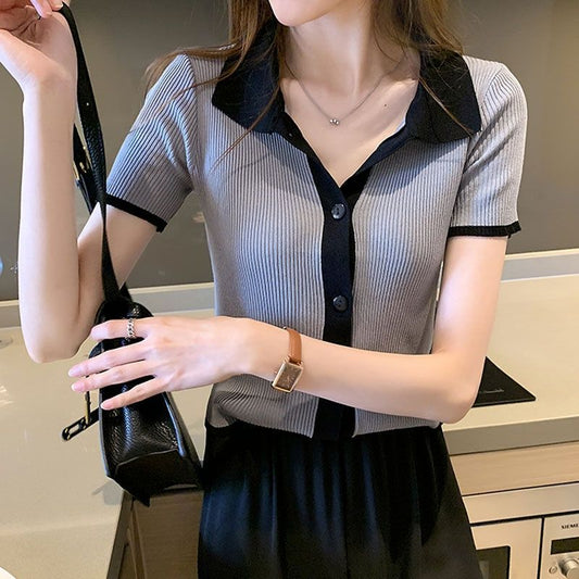 Ice Silk Knitted Cardigan