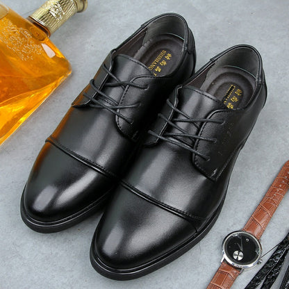 Formal Wear Leather Shoes Breathable Lace Up