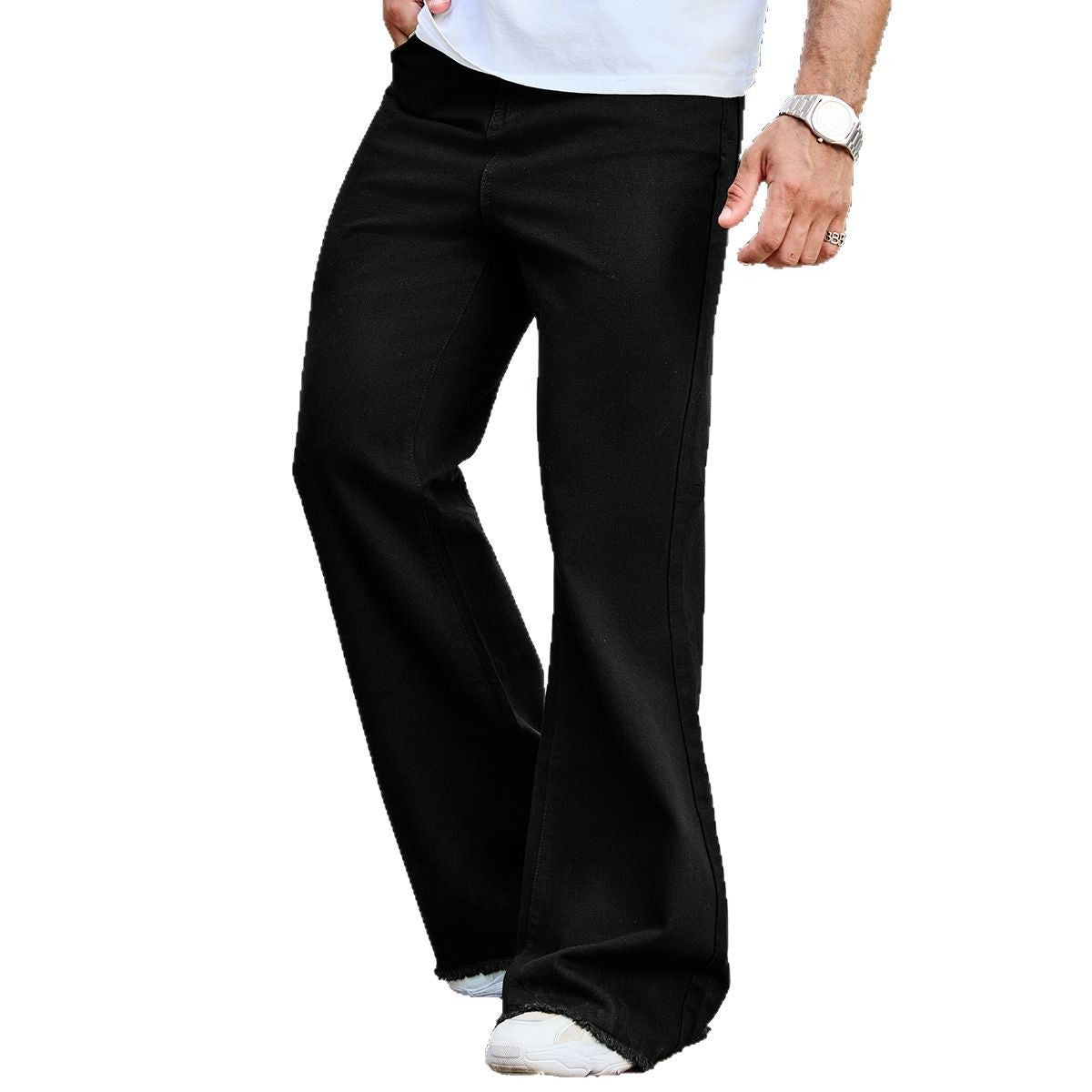 High Waist Bootcut Slim Pants