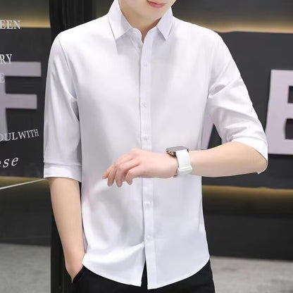Slim-fit Half-sleeve Shirt