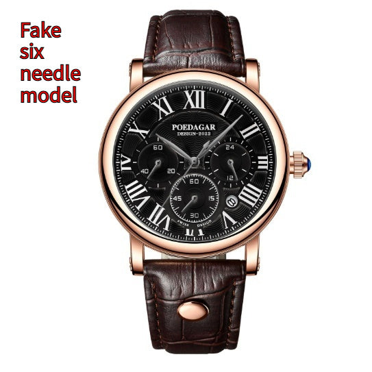 Multifunctional Fashion Quartz Watch thin Belt