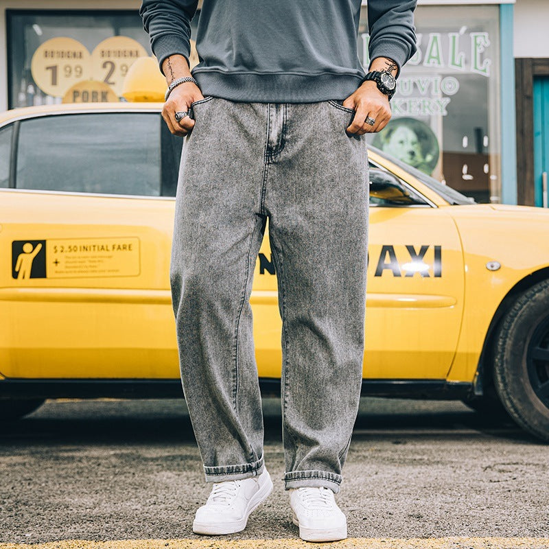 Loose Straight Simple Jeans