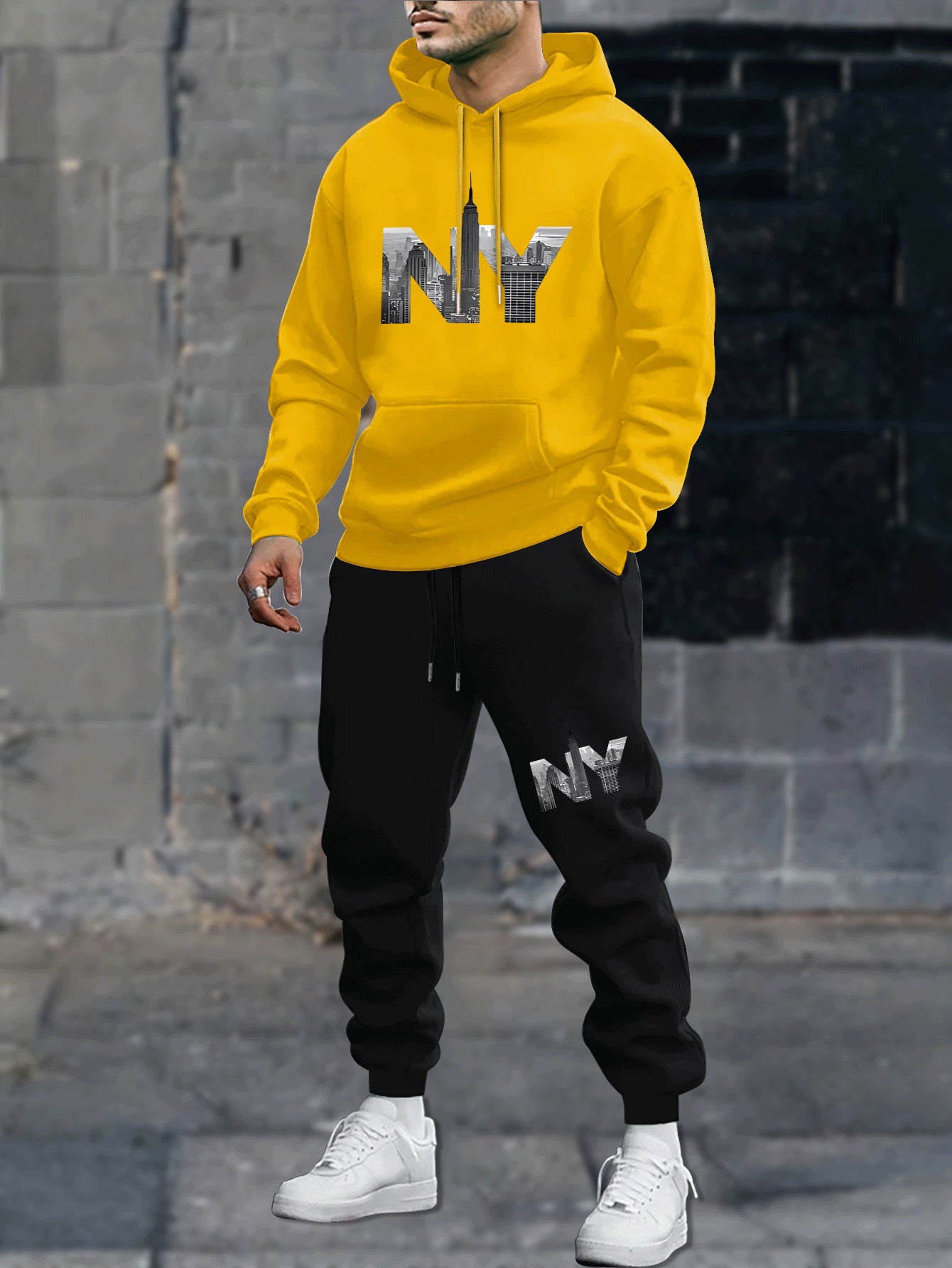 Men's Leisure Sports Sweater Sweatpants
