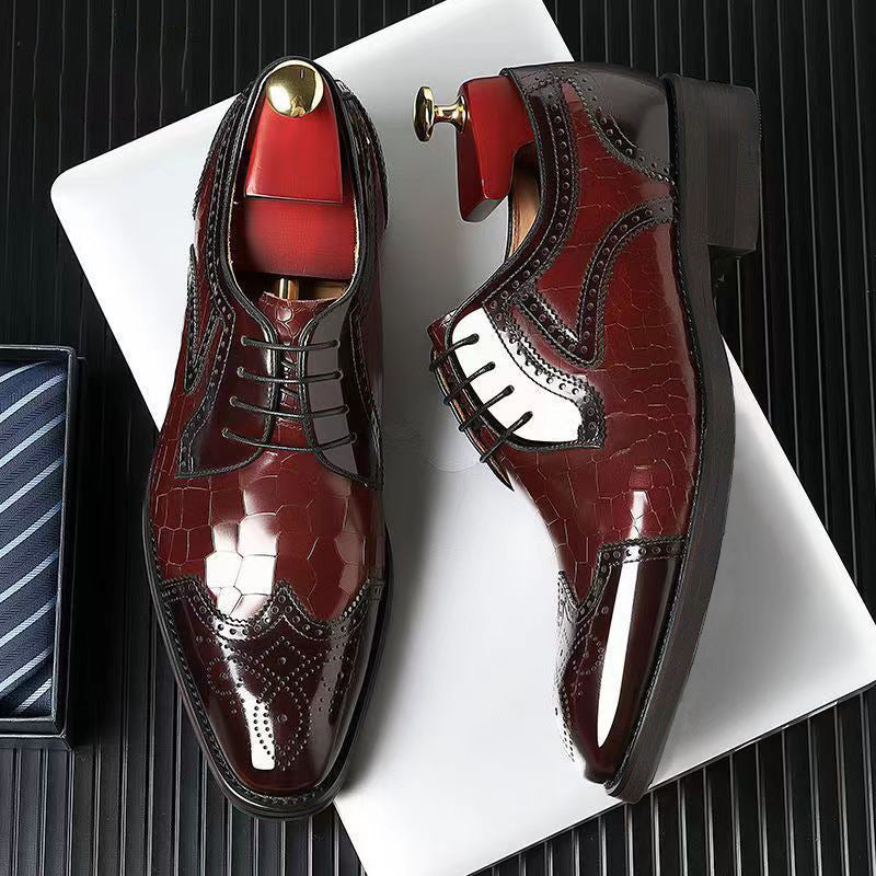 Brogue Oxford Men's Shoes Japanese Style