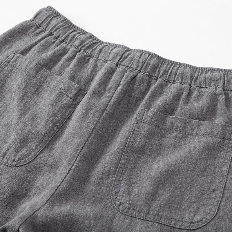 Loose Straight Light Cotton Linen Men's Shorts