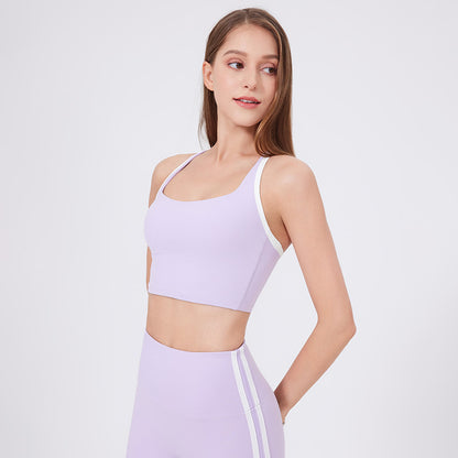 Nude Feel Clothes Bra Adjustable Strap Fitness