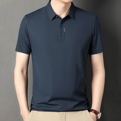 Waffle Short Sleeve Polo T-Shirt