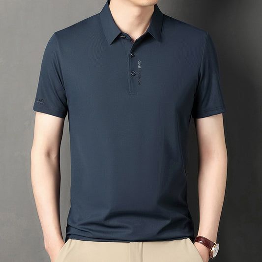 Waffle Short Sleeve Polo T-Shirt