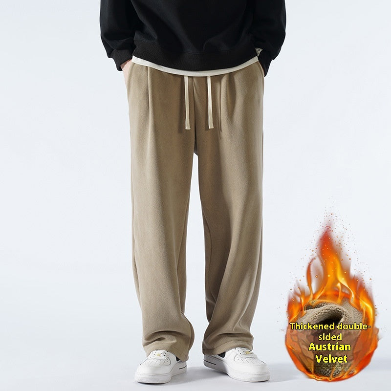 Double-sided Polar Fleece-lined Men's Pants
