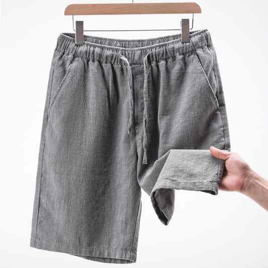 Loose Straight Light Cotton Linen Men's Shorts