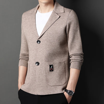 Men's Knit Cardigan Suit