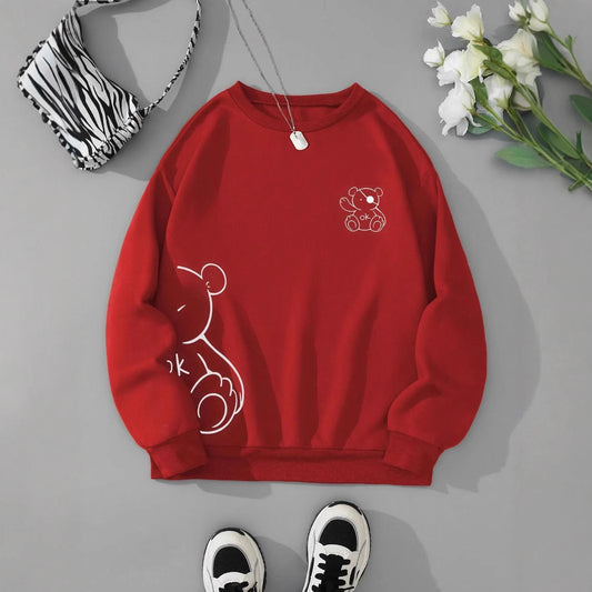 Nice Kawaii OK Teddy Bear Sweatshirts