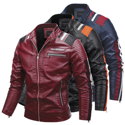Motorcycle Leather Coat For Men