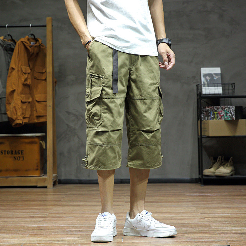 Men's Cropped Pants Loose Straight
