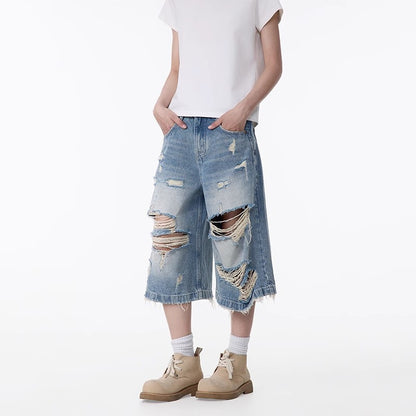 Men's All-matching Straight Capri Pants