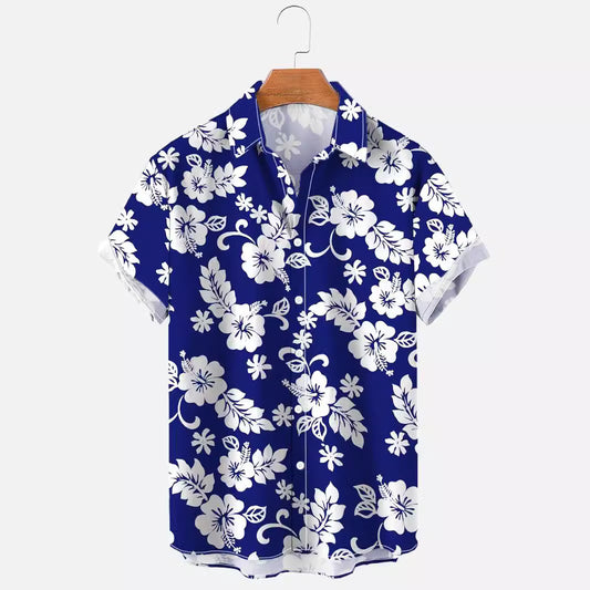 Summer Flower Pattern Seaside Shirt