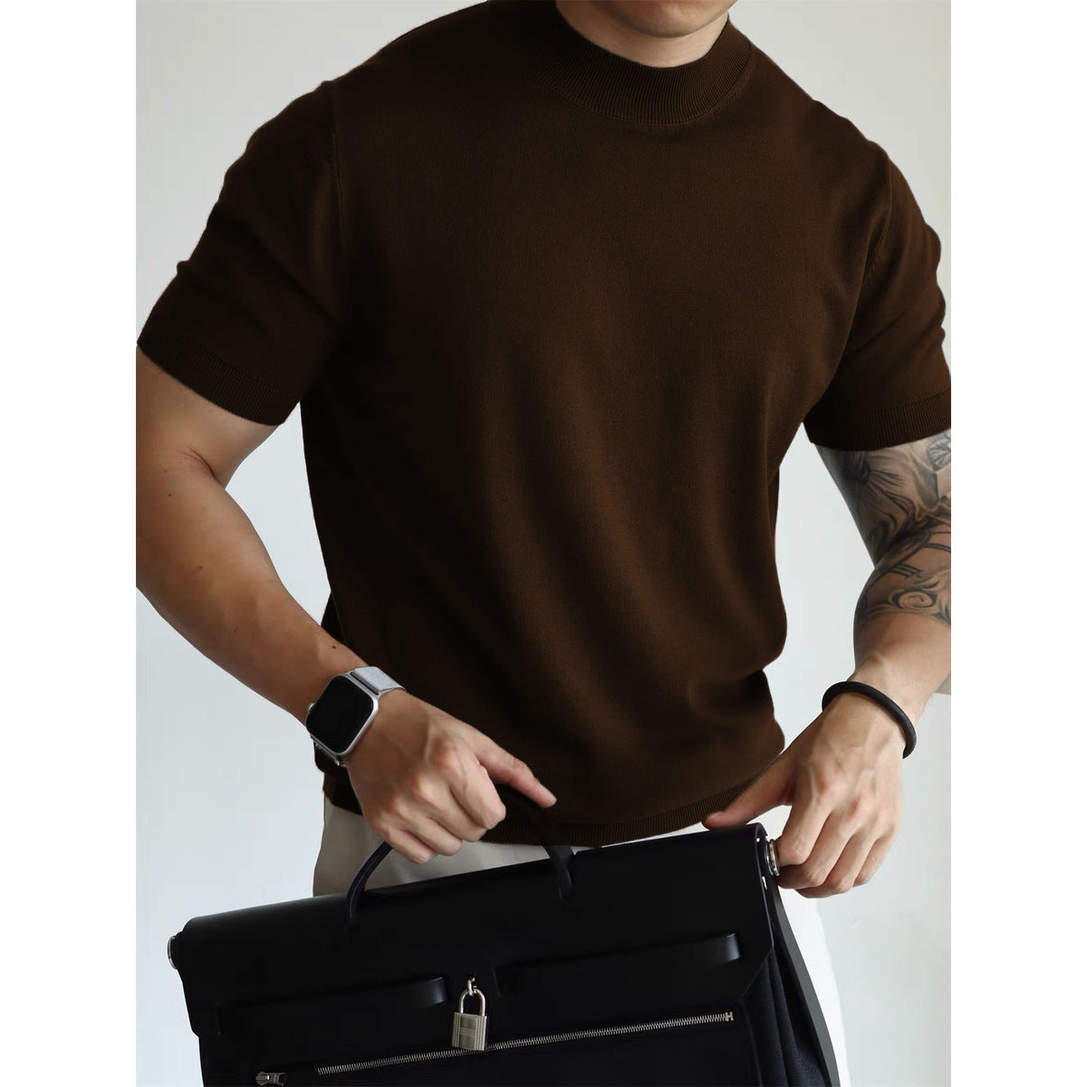 Knitwear Slim-fit Commute T-shirt
