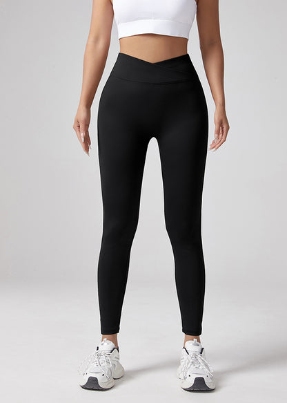 V-waist Fitness Elastic Tight Pants