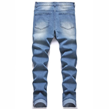 Men's Ripped Fashion Street Trend Style Jeans