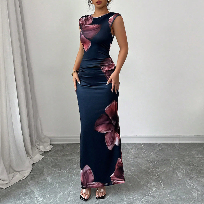 Slim Sleeveless One-step Skirt Dress
