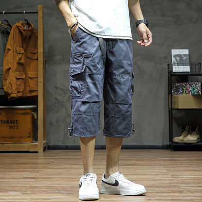 Men's Cropped Pants Loose Straight