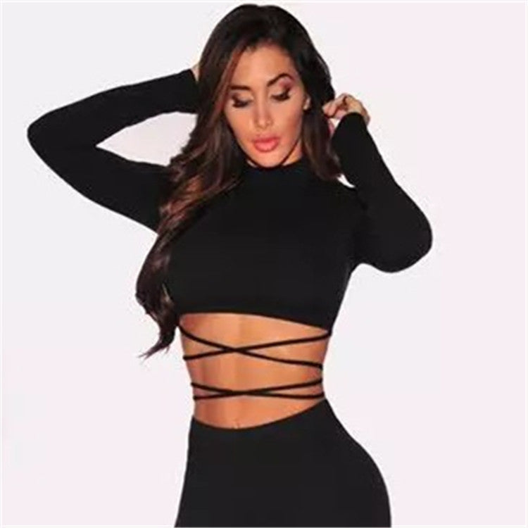 American fashion short navel tops