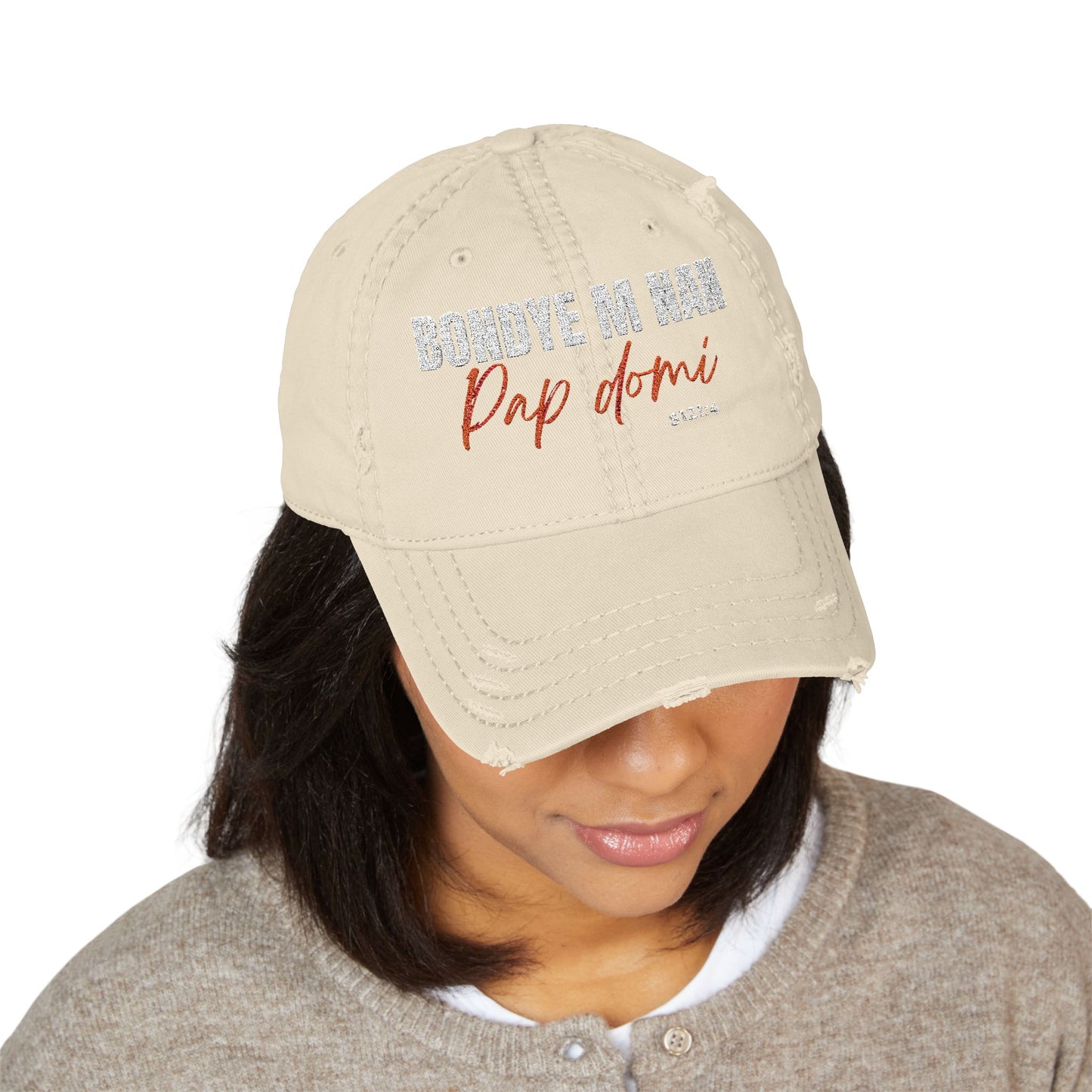 Good Looking Hat "Bondye m nan pap Domi"