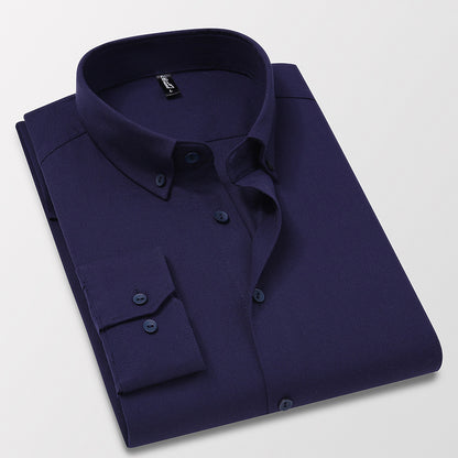 Men's slim-fit lapel shirt