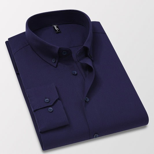 Men's slim-fit lapel shirt