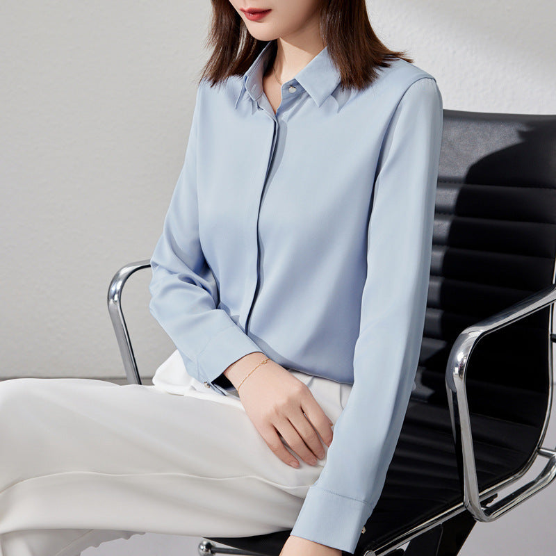 Graceful Satin Top Shirt