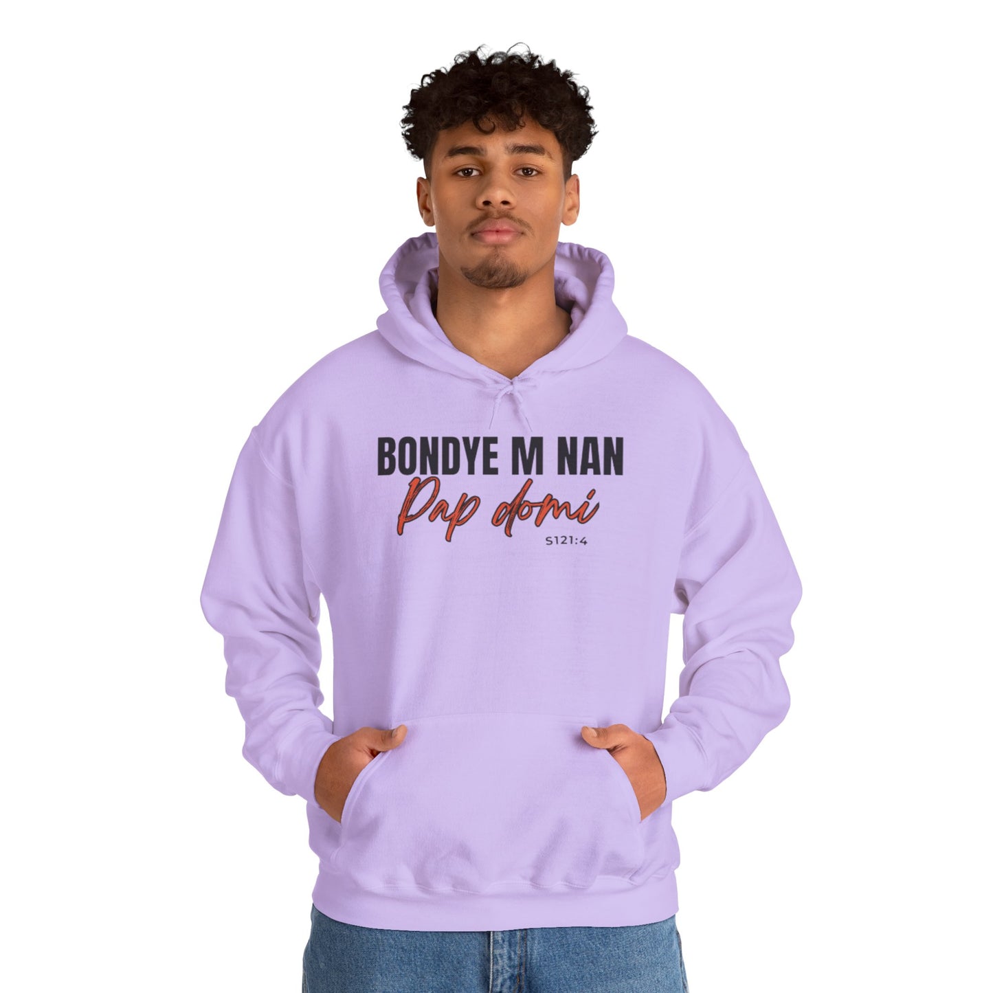 Hoodie Designed "Bondye m nan pap Domi"