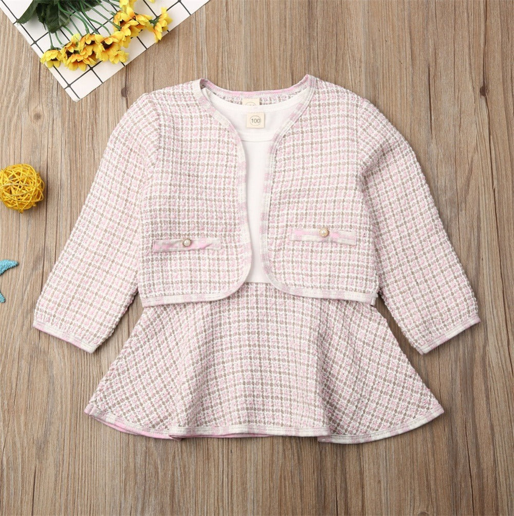 Long-sleeve Dress Baby Small Incense Wind Suit
