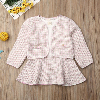 Long-sleeve Dress Baby Small Incense Wind Suit