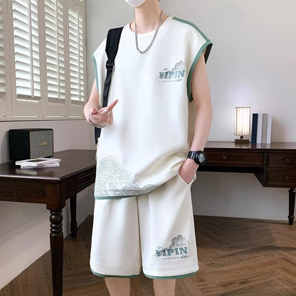 Men's T-Shirt Suit Boys Trend