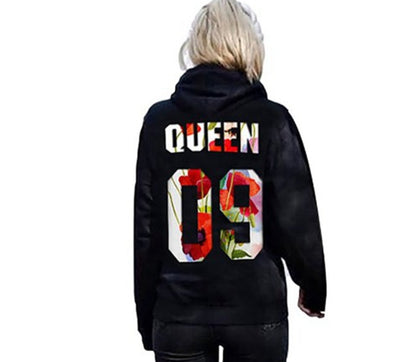Hooded Long Sleeve Lovers Loose Sweatshirt