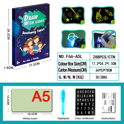 Educational Toy Drawing Pad 3D Magic Light Effects