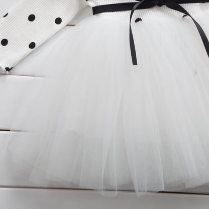 Baby Girls Spring Winter Long Sleeve Tutu Lace Dresses