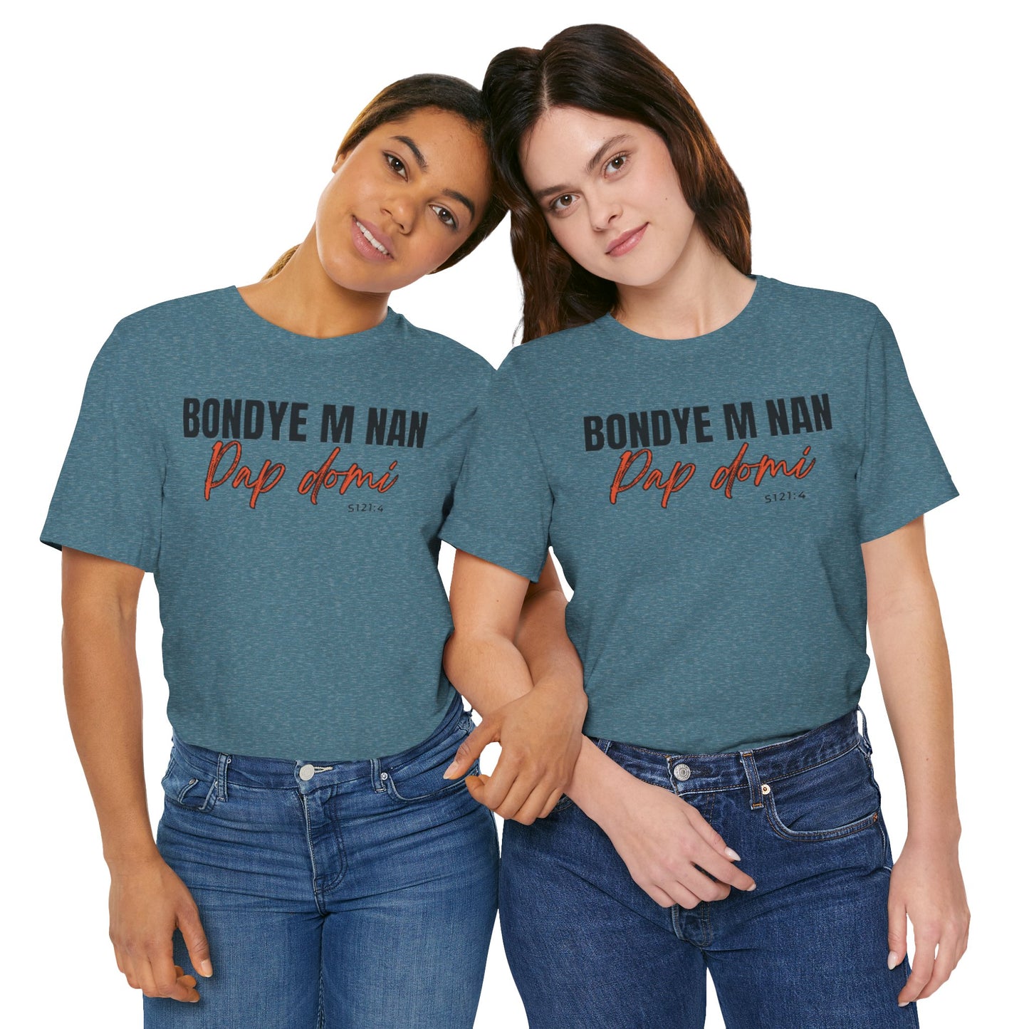 (Black Letters) Faith-Inspired| Bondye M Nan Pap Domi