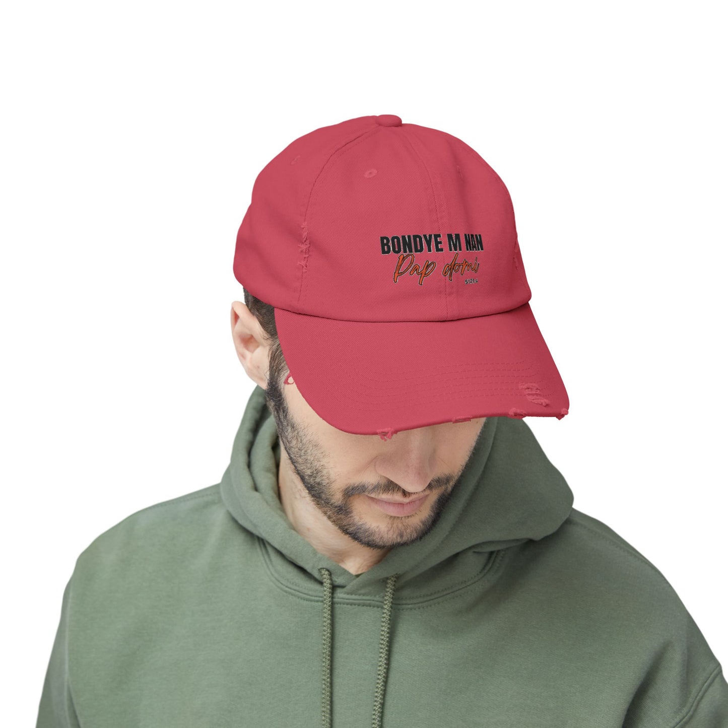Unisex Cap Design "Bondye m nan pap Domi"