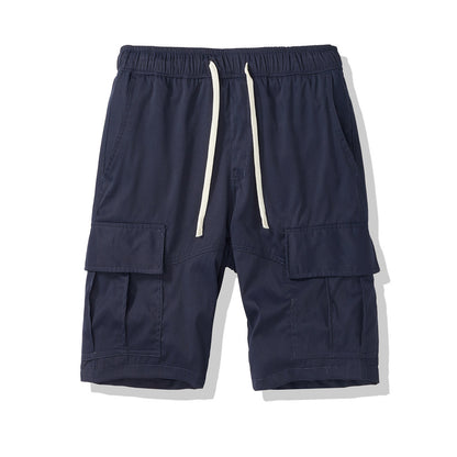 Men's Multi-pocket Loose Cropped Pants