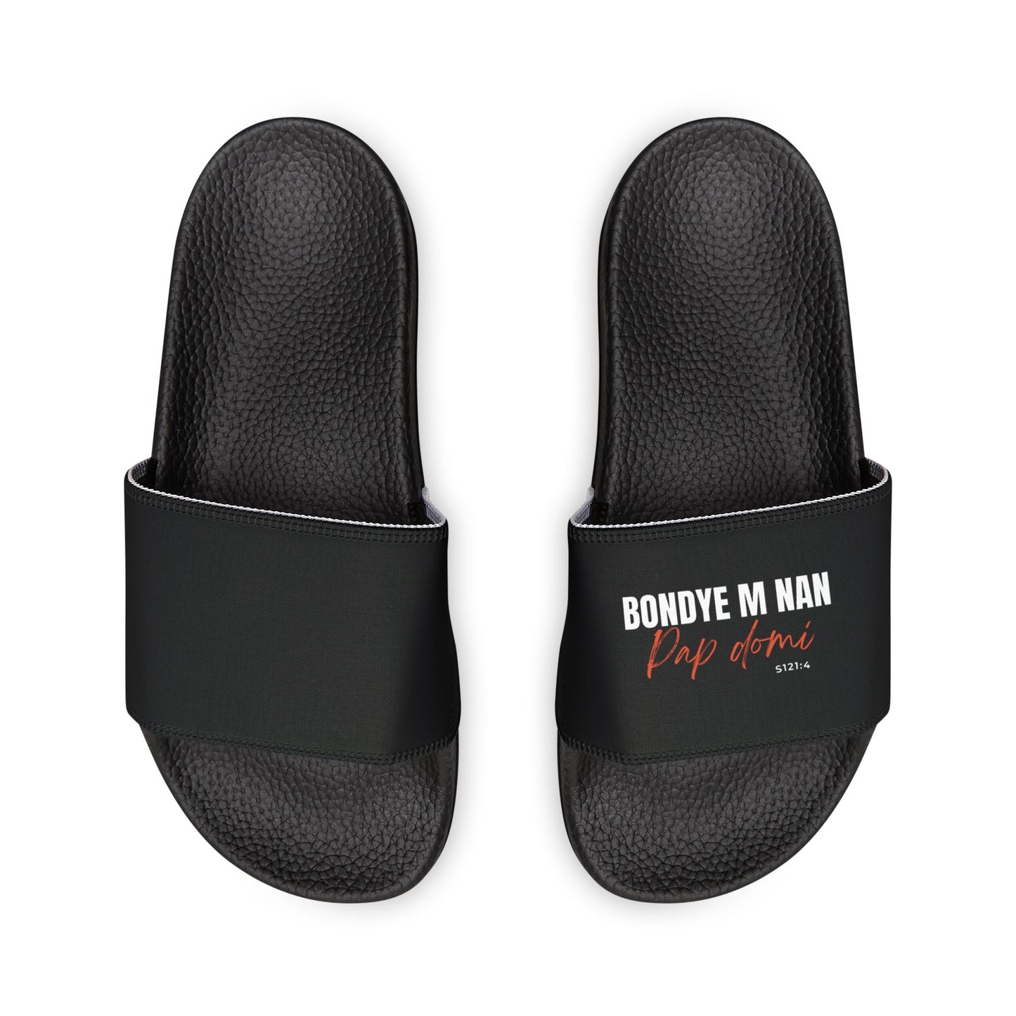 Men Sandals Removable Straps "Bondye m nan pap Domi"