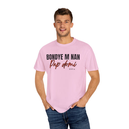 (Black Letters) Bondye m nan pap Domi T-Shirt