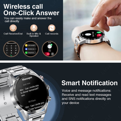 Smart Blood Pressure Heart Rate Bluetooth Watch