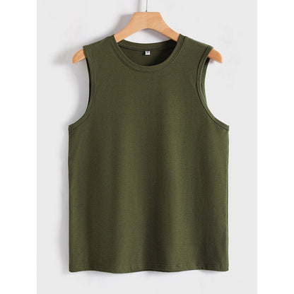 Tank Tops Crew Neck Sleeveless T-shirts