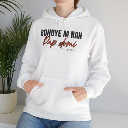 Hoodie Designed "Bondye m nan pap Domi"