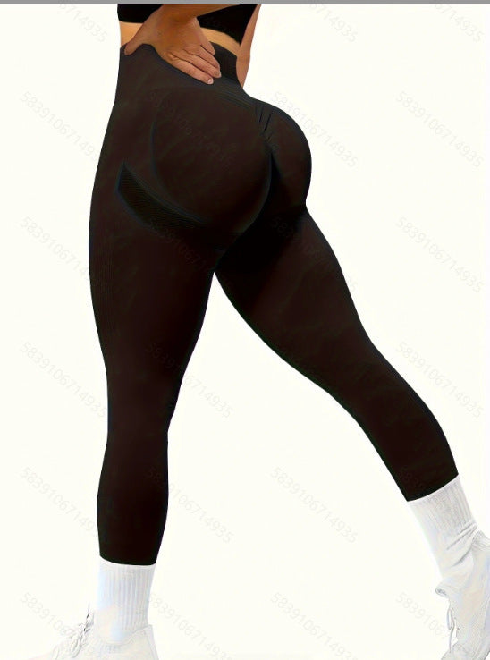 Seamless Peach High Waist Hip Lift Sports Fitness