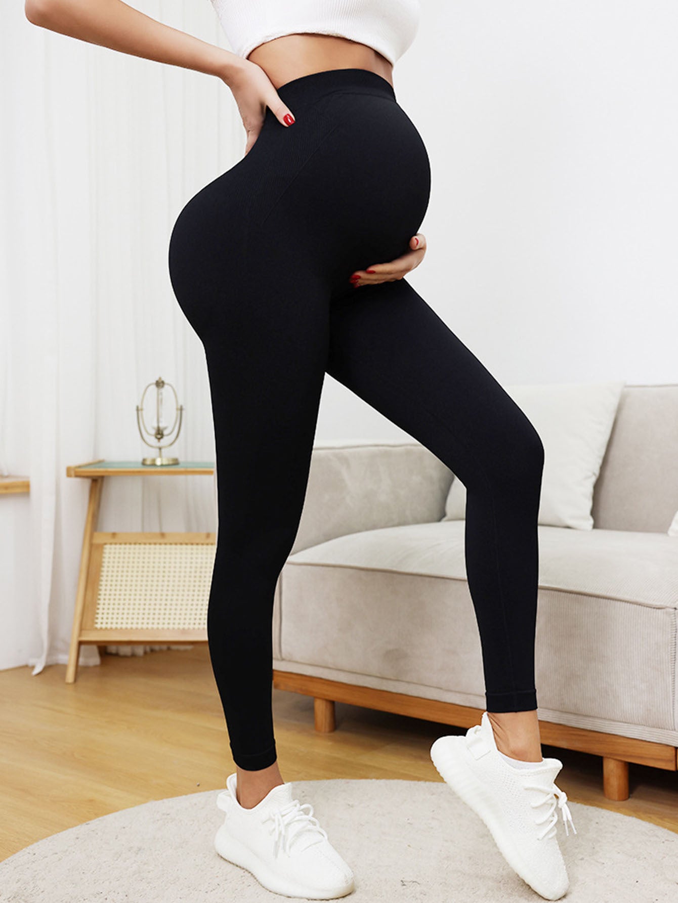 Belly Pregnancy Fitness Pants Workout Leggings
