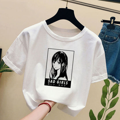 Round neck short sleeves