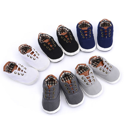 Lace soft bottom baby shoes